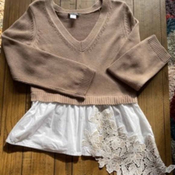 VENUS Sweaters - VENUS TWOFER SWEATER